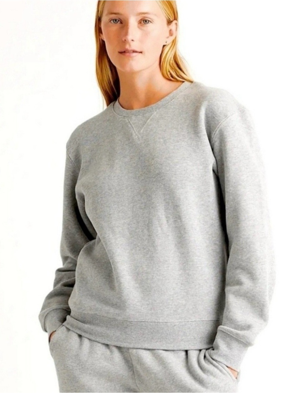 Quince organic heavyweight fleece crew